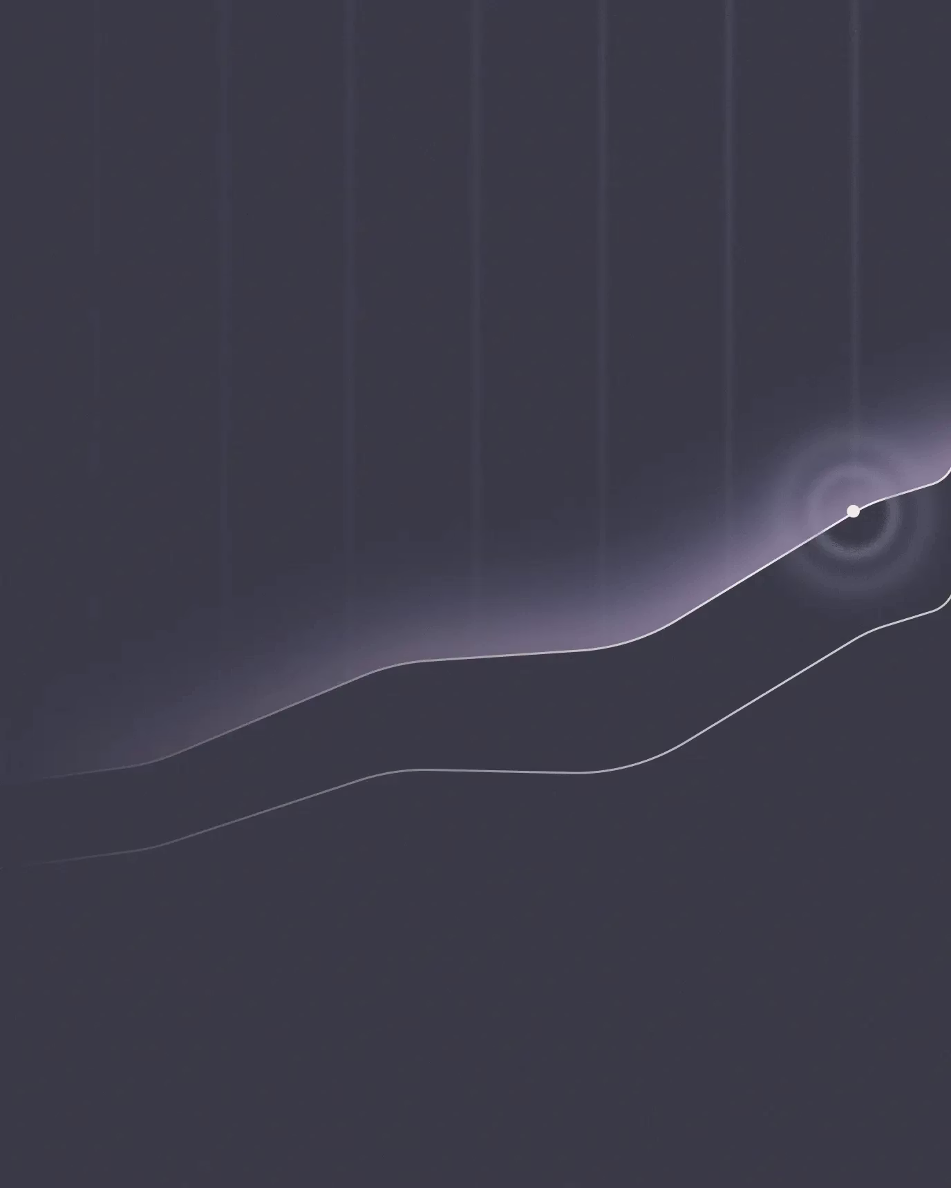 Stylized graph with an upward trajectory, suggesting growth over time.