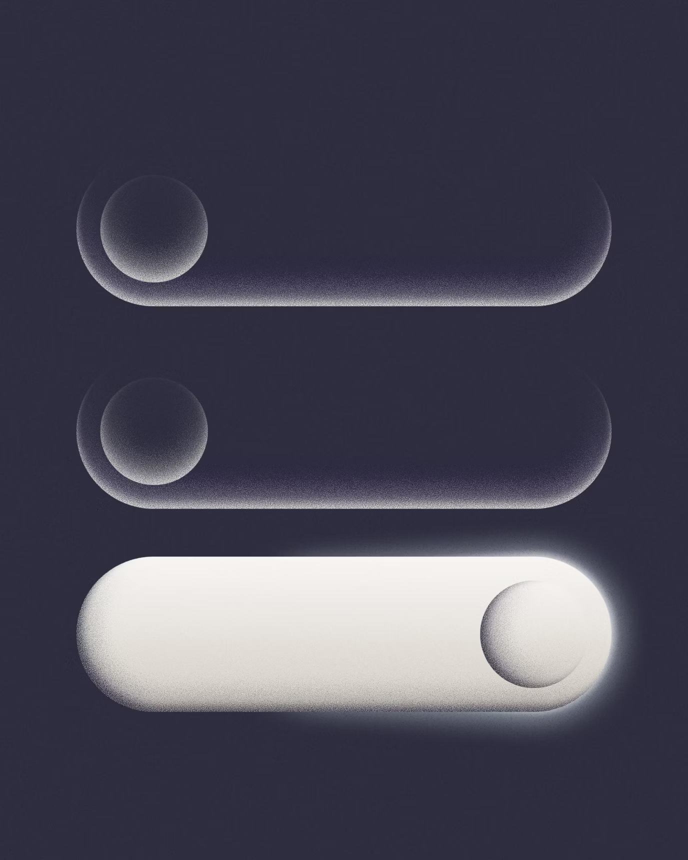 Illustration of three toggle switches, symbolizing controls for permissions, approvals, and access to funds.